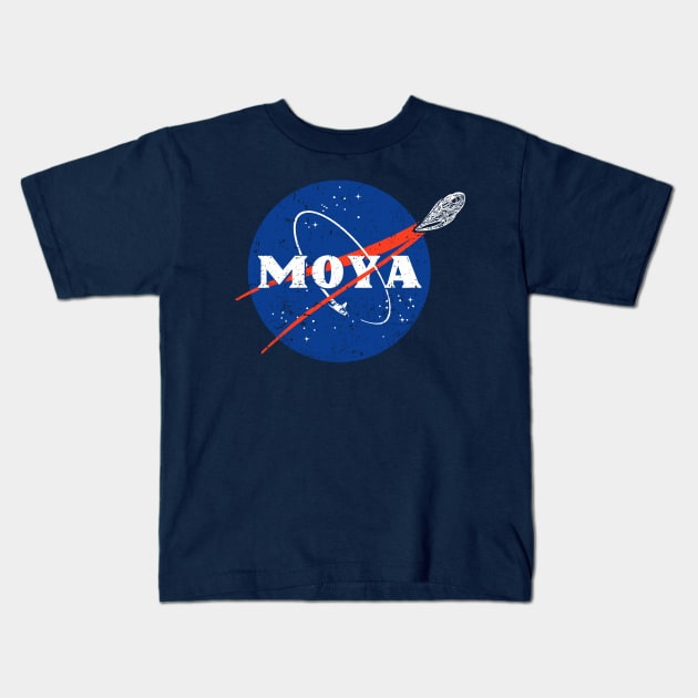 Space Leviathan Kids T-Shirt by kg07_shirts